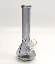Load image into Gallery viewer, 10" Electroplated Hexagon Base Glass Bong