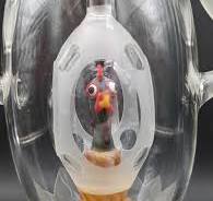 Load image into Gallery viewer, Cheech Rooster Glass Bong
