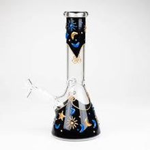 Load image into Gallery viewer, 10" 3D Sky Design Glass Beaker Bong