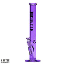 Load image into Gallery viewer, 18" Castle Glassworks Straight Tube Glass Bong