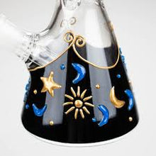 Load image into Gallery viewer, 10" 3D Sky Design Glass Beaker Bong