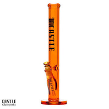 Load image into Gallery viewer, 18" Castle Glassworks Straight Tube Glass Bong