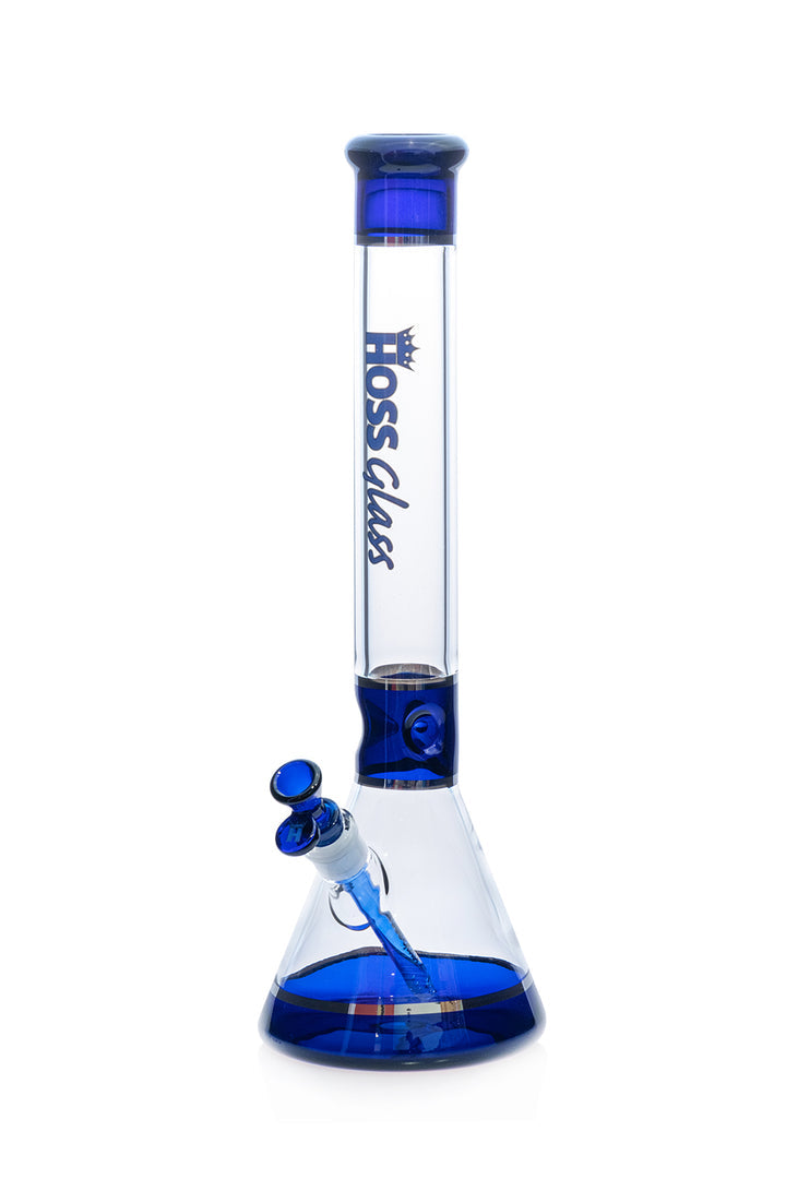 Hoss Glass | H036 - Tri-Section Platinum Banded Beaker