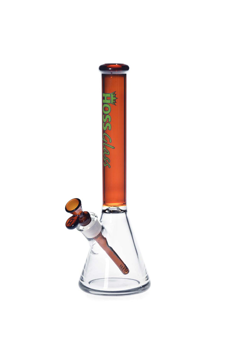 Hoss Glass | H153 - Small Thick Beaker with Colored Top (14