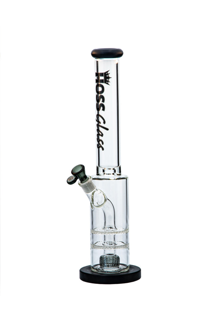 Hoss Glass | H528 - Double Disk Straight with removable parts (18