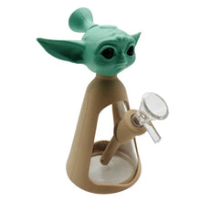 Load image into Gallery viewer, Baby Yoda Silicone/Glass Bong
