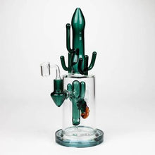 Load image into Gallery viewer, (NEW) 11.5" Cactus Glass Bong
