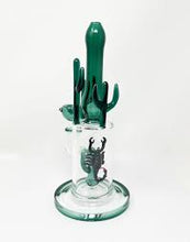 Load image into Gallery viewer, (NEW) 11.5" Cactus Glass Bong
