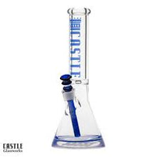Load image into Gallery viewer, 14" Castle Glassworks Color Logo Beaker Bong
