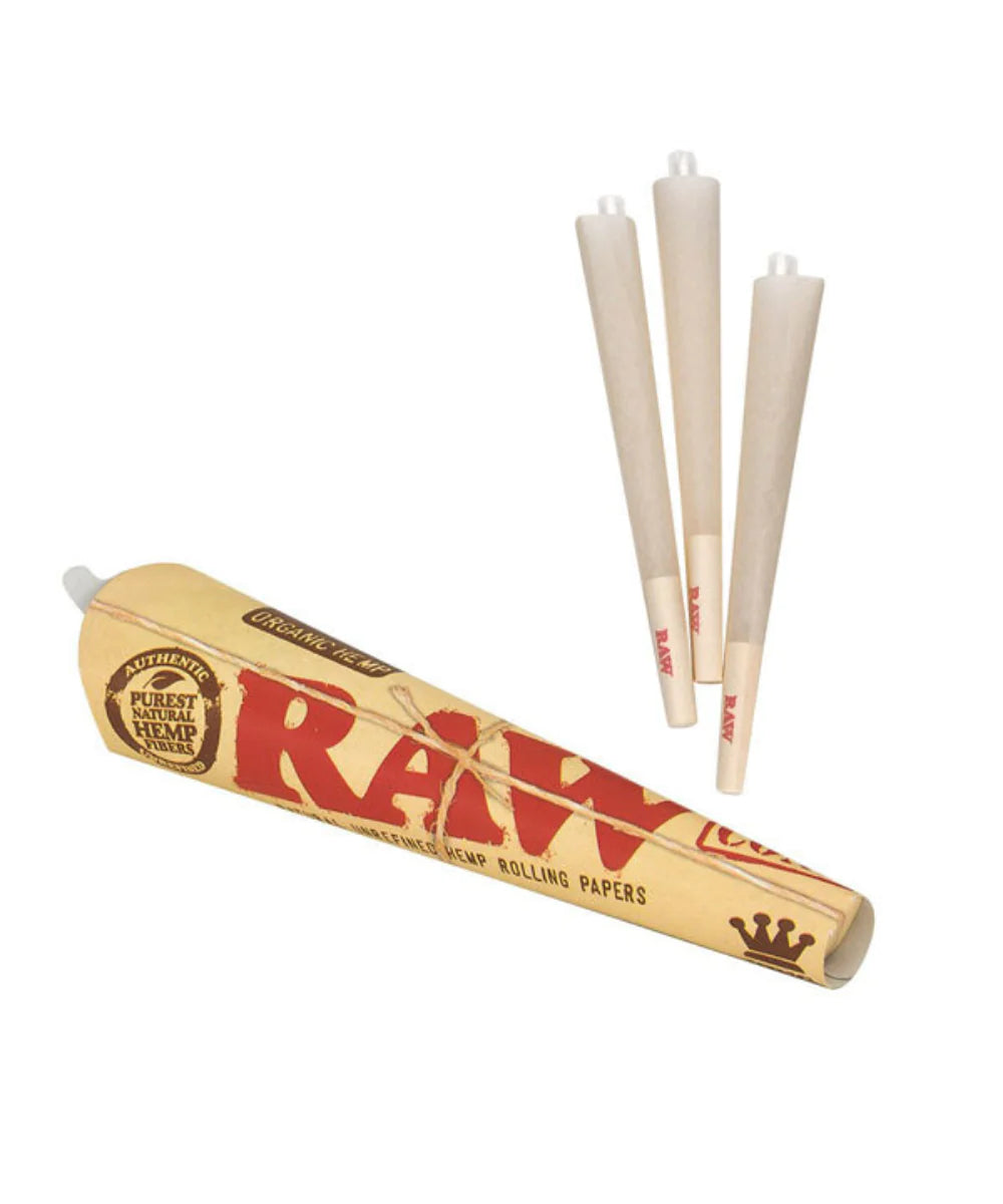 RAW Kingsize Pre-Roll Cones (3pk)