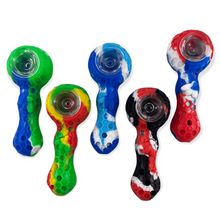 Load image into Gallery viewer, Tie-Dye Silicone Pipe

